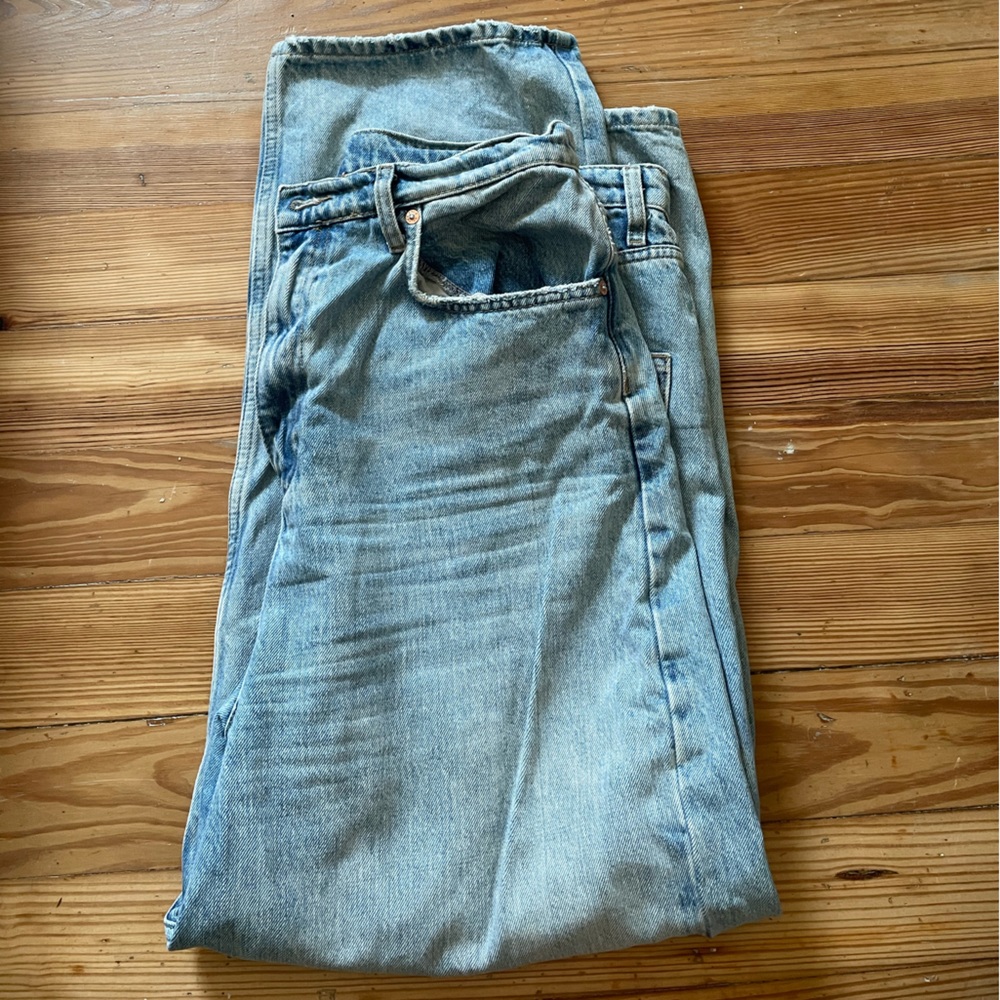 Free People Mom Jeans Light Wash